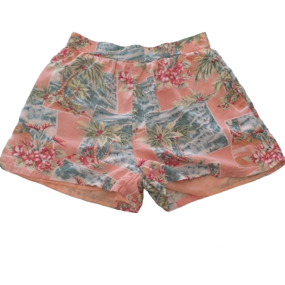 American Eagle High Rise Hawaiian Flowy Shorts
